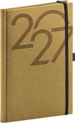 NOTIQUE agenda semanal Ajax 2027 dorada 15 × 21 cm
