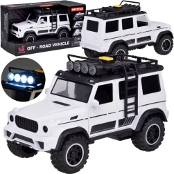 Coche todoterreno OFF-ROAD con sonidos y luces, neumáticos de goma