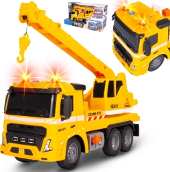 Camión con grúa 1:16 con luces y sonidos