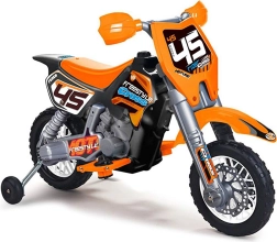 Moto eléctrica infantil 6V naranja FEBER Cross