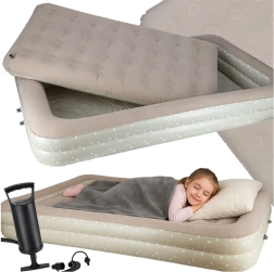 Cama inflable infantil con colchón interior y bomba manual