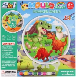 Fabricación y pintura de dinosaurios de yeso – set creativo