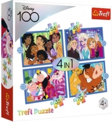 Puzzle 4 en 1 mundo alegre DISNEY