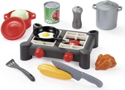 Set de hornillo con utensilios de cocina