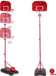 Canasta de baloncesto infantil con altura ajustable y bomba