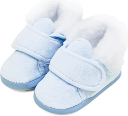 Patucos de invierno para bebé New Baby azules 0–3 meses