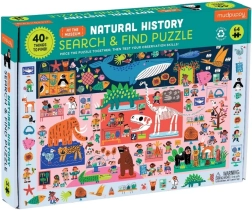 Puzzle Mudpuppy Arma y busca Museo de ciencias naturales 64 piezas