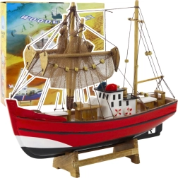 Modelo decorativo de barco pesquero