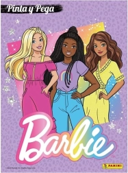 Libro para colorear con pegatinas Barbie A4