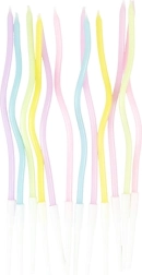 Velas de pastel retorcidas para tarta 11,5 cm (12 uds.)