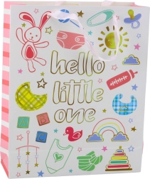 Bolsa de regalo para bebé Hello Little One 32 × 26 × 10 cm