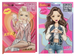 Pintura con diamantes – tarjetas de felicitación Besties