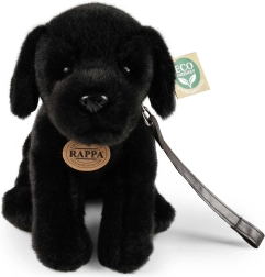 Perro labrador de peluche negro 25 cm ecológico