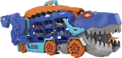 Hot Wheels T-Rex Mega Transporter – transportador de dinosaurio y pista de carreras