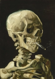 Puzzle Calavera fumando un cigarrillo, 1000 piezas BLUEBIRD