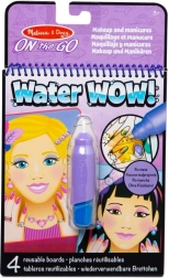 Libro para colorear con agua Water WOW – maquillaje y manicura