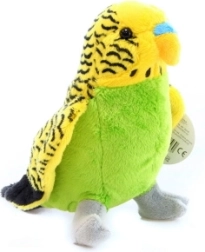 Periquito de peluche amarillo 25 cm