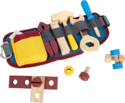 Cinturón infantil con herramientas Workshop – set de madera para pequeños manitas