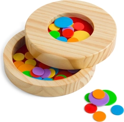 Bigjigs Toys juego de pulgas de madera
