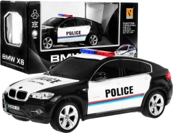 Coche de policía RC BMW X6 1:24 con luces, 27 MHz