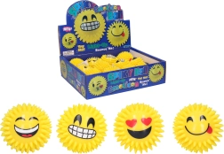 Pelota chirriante y luminosa con sonrisa 7 cm