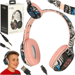 Auriculares inalámbricos Bluetooth para uso gaming y deportivo rosa