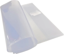 Funda universal transparente con tira autoadhesiva