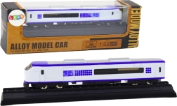 Tren de coleccionista 1:48 de metal en blanco y azul