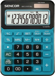 Calculadora de sobremesa SEC 372BU con gran pantalla LCD de 12 dígitos