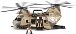Helicóptero con figuras y efectos 50 cm