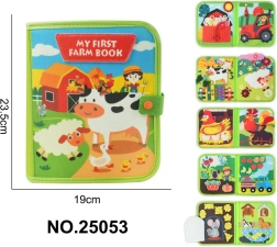 Libro sensorial de fieltro para los más pequeños – granja