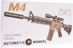 Carabina M4 de bolitas de gel con accesorios