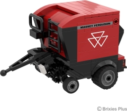 Brixies plus massey ferguson rb f – empacadora de pacas cilíndricas (maqueta 3D, 172 piezas)