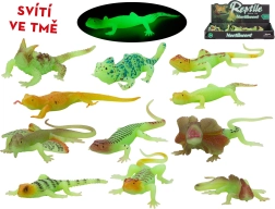 Figura luminosa de lagartija que brilla en la oscuridad 13–16 cm