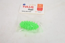 Fizjo rodillo de masaje rehabilitador tipo “alubia” con púas 7,4 cm verde