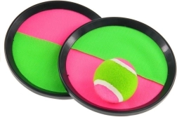 Atrapa y lanza set de velcro – juego de lanzar rosa‑verde