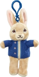 Llavero de peluche Conejito PEDRO con chaqueta azul, 13 cm