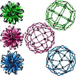 Pelota mágica desplegable - mezcla verde, azul, rosa 18/32 cm