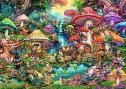 Puzzle Ravensburger Aldea de Hongos 1000 Piezas