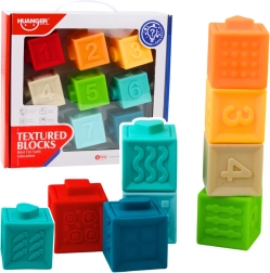 Cubos sensoriales educativos de goma para niños