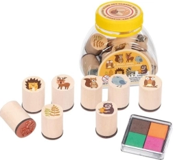 GOKI sellos de madera – animales del bosque