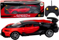 Coche deportivo RC rojo 1:16