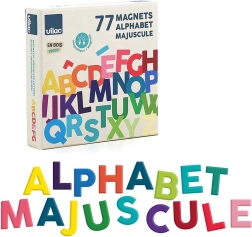 Vilac Alfabeto magnético de madera, letras mayúsculas