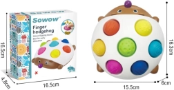Juguete sensorial erizo con medias esferas de silicona