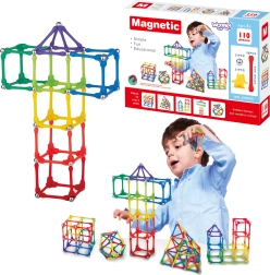 Juego de construcción magnético Woopie 110 piezas