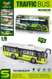 Autobús verde interactivo con luces y sonidos 1:16