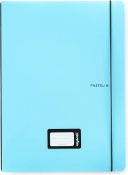 Cuaderno A4 OXYBOOK PASTELINI, 40 hojas, azul, recambio intercambiable