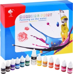 Kit hidrografico para pintura sobre agua con 12 colores