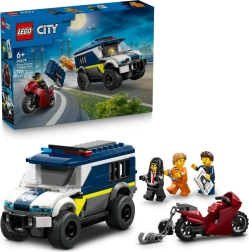 Furgoneta policial de LEGO City para traslado de prisioneros
