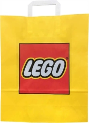 Bolsa de regalo publicitaria de papel Lego amarilla 34 × 35 cm - 1 unidad